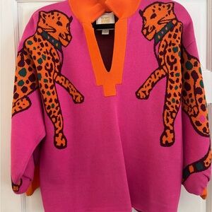 Emily McCarthy Lolli Sweater “Lounging Leopard”